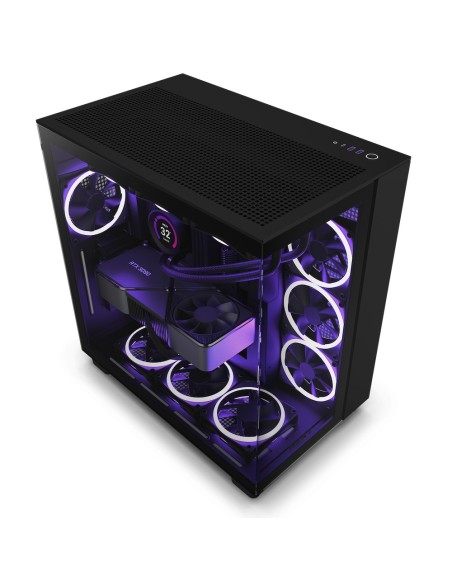 NZXT H9 Flow ATX Cristal Templado Negra