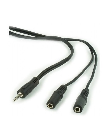 GEMBIRD CABLE  JACK DIVISOR 1M 2 H NEGRO