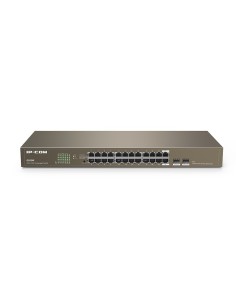 IP COM   CONMUTADOR PARA MONTAR EN RACK FAST ETHERNET - 24 PUERTOS   SWITCH G1024F