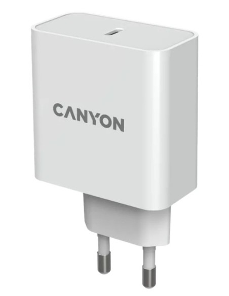 CARGADOR USB-C CANYON H-65 WHITE