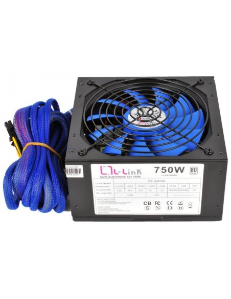 L-Link LL-PS-750-80+ 750W ATX 80 Plus Negra