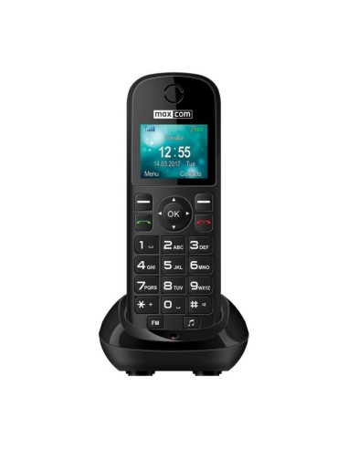 MaxCom MM35D Teléfono DECT Negro