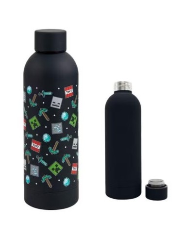 Botella Acero Inox Minecraft Iconos