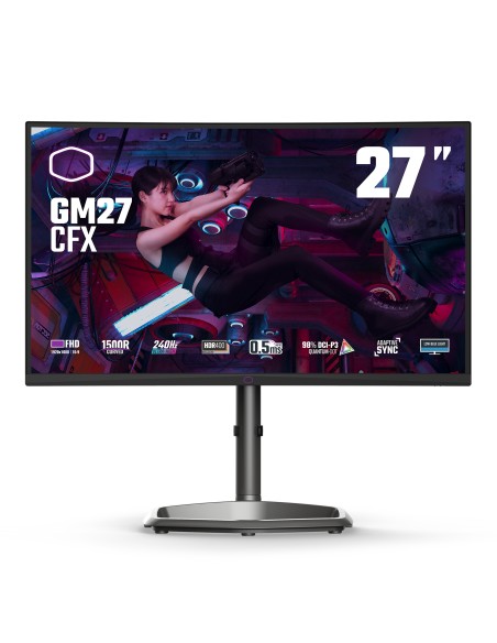 Cooler Master GM27-CFX 27" Full HD 240Hz VA 1ms Curvo Negro