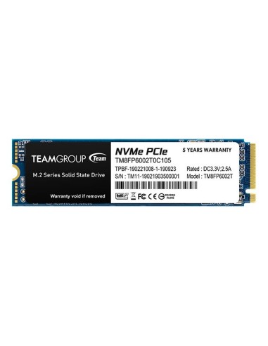 HD SSD 2TB TEAMGROUP M.2 2280 NVME PCIEX 4.0 MP33 TM8FP6002T0C101