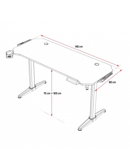 Spirit of Gamer Mesa Gaming Headquarter 800 Motor
