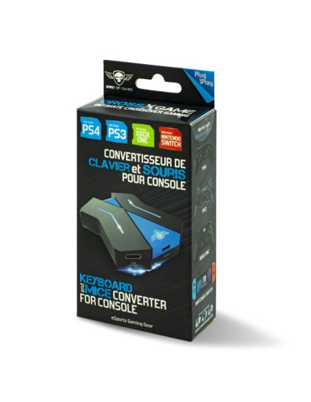 Spirit of Gamer Hub Crossgame negro y azul