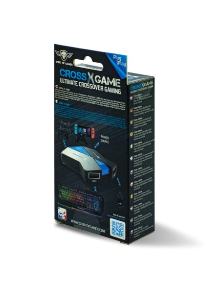 Spirit of Gamer Hub Crossgame negro y azul
