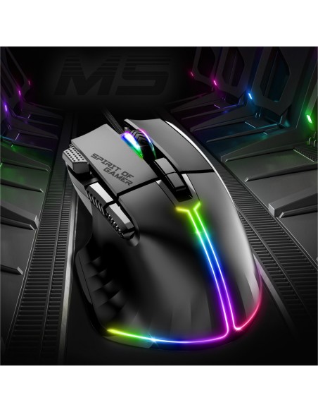 Spirit of Gamer Souris Pro M5 Negro