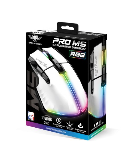 Spirit of Gamer Souris Pro M5 Blanco