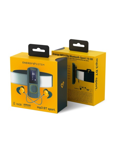 Energy Sistem MP3 Clip BT Sport Amber 16GB