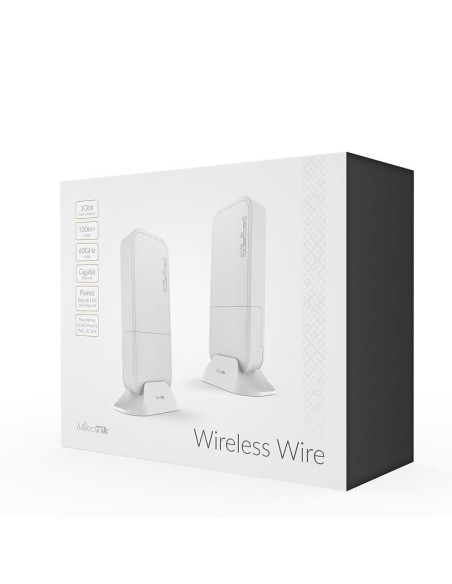 CPE 60GHZ MIKROTIK WIRELESS WIRE RBWAPG-60ADKIT PACK 2 UNDS