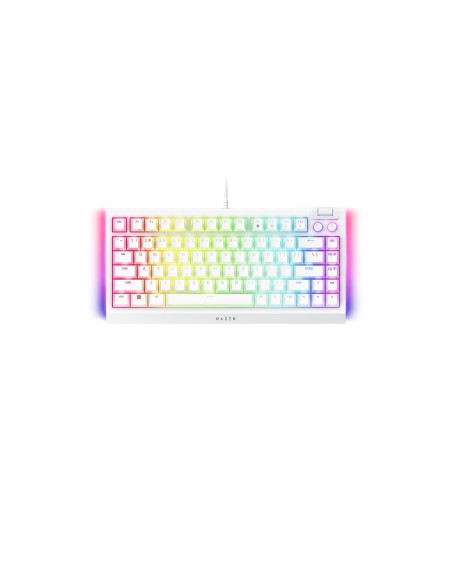TECLADO RAZER BLACKWIDOW V4 75% BLANCO (USA) (RZ03-05001700-R3M1)
