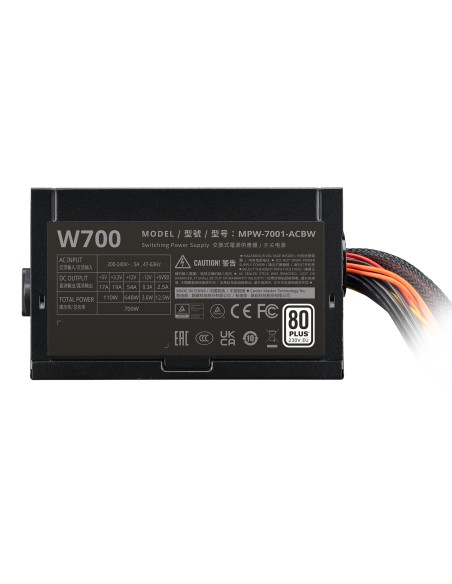 Cooler Master Elite NEX White 230V 700 unidad de fuente de alimentación 700 W 24-pin ATX ATX Negro