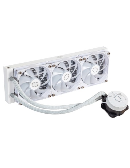 Cooler Master MasterLiquid 360L Core ARGB White Carcasa del ordenador, Procesador Kit de refrigeración líquida 12 cm Blanco