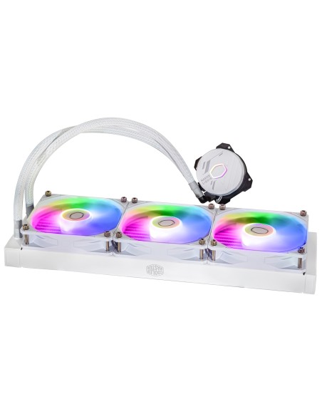 Cooler Master MasterLiquid 360L Core ARGB White Carcasa del ordenador, Procesador Kit de refrigeración líquida 12 cm Blanco