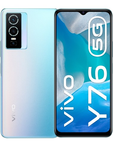 VIVO Y76 5G 16,7 cm (6.58") Ranura híbrida Dual SIM Android 12 USB Tipo C 8 GB 128 GB 4100 mAh Azul