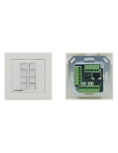 KRAMER CONTROL 8–BUTTON ETHERNET AND KNET™ 1-GANG CONTROL KEYPAD, POE - RC-308 EU-80 86(W) (30-804701590)