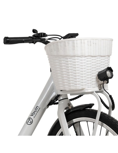 YOUIN YOURIDE Paris - PASEO - RUEDA 26” - BAT. INTEGRADA Y EXTRAIBLE - BLANCA