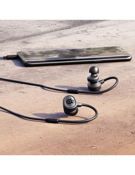 Steelseries Tusq Auriculares Alámbrico gancho de oreja Juego Negro