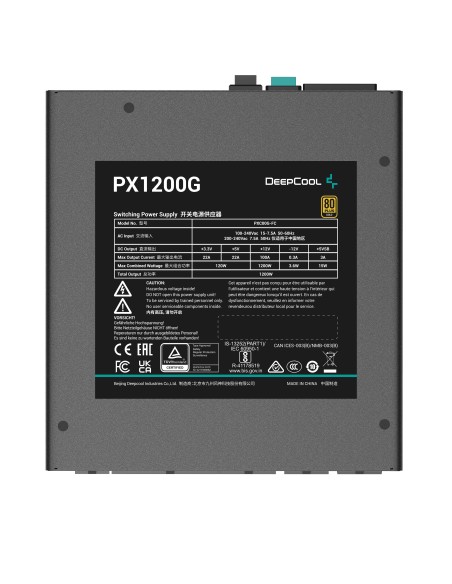 FUENTE ALIMENTACION ATX  1200W DEEPCOOL PX1200G EU 80+ GOLD ATX 3.0