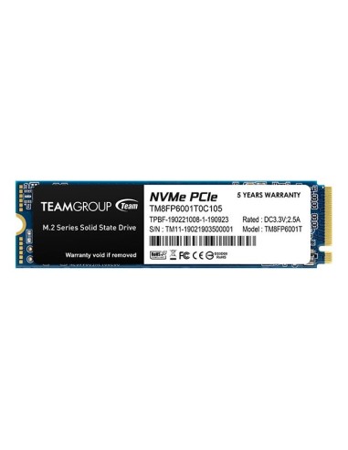 HD  SSD 1TB TEAMGROUP M.2 2280 NVME PCIEX 3.0 MP33 TM8FP6001T0C101