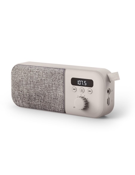 ALTAVOCES ENERGY PORTATIL FABRIC BOX RADIO CREAN 3W 449828