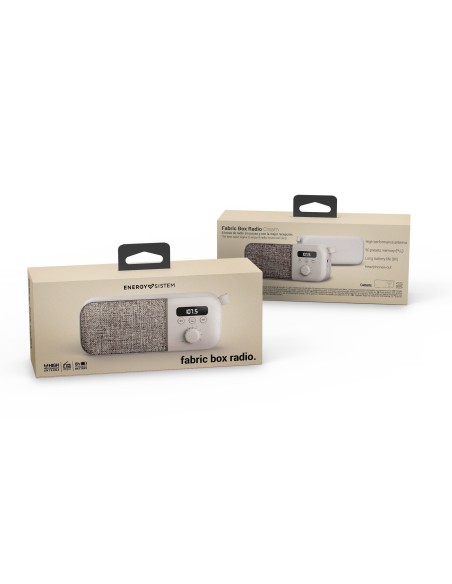 ALTAVOCES ENERGY PORTATIL FABRIC BOX RADIO CREAN 3W 449828