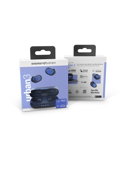 AURICULAR ENERGY EARPHONES TRUE WIRELESSS URBAN 3 INDIGO 451845