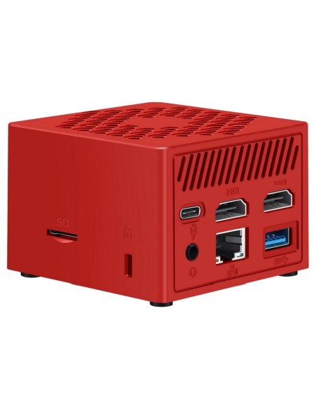 MINIPC LEOTEC INTEL N100 12GB 256GB M.2 WIN11 PRO PRE-INSTAL ROJO