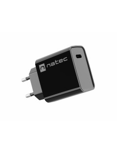 CARGADOR NATEC RIBERA 20W 1XUSB-C PD3.0 QC3.0 NEGRO