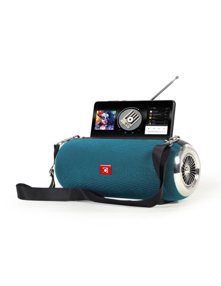 ALTAVOZ PORTATIL GEMBIRD SPK-BT-17-G COM RÃDIO FM 2X5W RMS BLUETOOTH VERDE