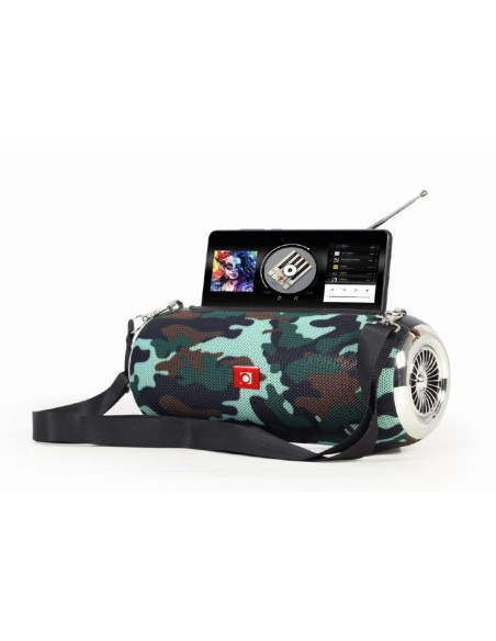 ALTAVOZ PORTATIL GEMBIRD SPK-BT-17-CM COM RÃDIO FM 2X5W RMS BLUETOOTH CAMUFLAJE
