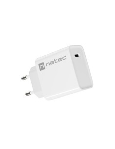 CARGADOR NATEC RIBERA 20W 1XUSB-C PD3.0 QC3.0 BLANCO