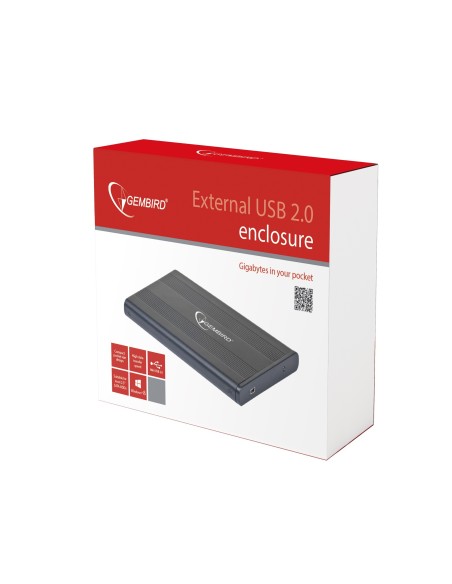 Gembird EE2-U2S-5 Caja para disco duro externo 2.5" de (HDD)