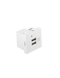 ROSETA PARED LANBERG 230V 2 X USB 5V 2.1A BLANCO