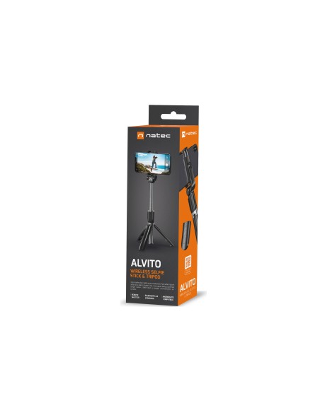 PALO SELFIE NATEC ALVITO BT 4.0 INALAMBRICO TRIPODE NEGRO