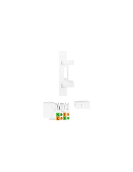 CONECTOR KEYSTONE LANBERG RJ45 CAT.6A UTP PARED 45X45 BLANCO