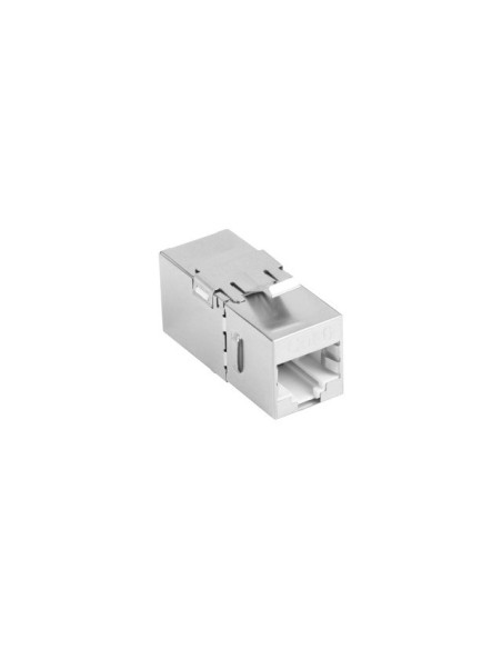 ADAPTADOR LANBERG CAT6 FTP HEMBRA THRU KEYSTONE RJ45 A RJ45, 90 GRADOS