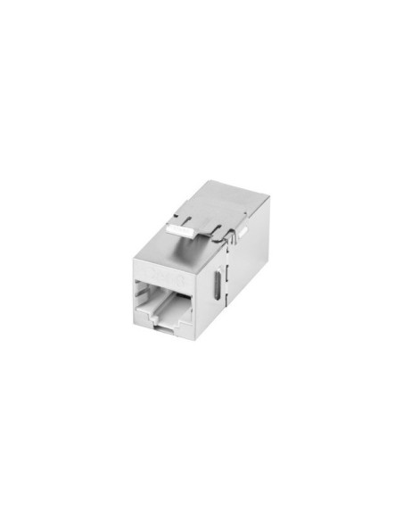 ADAPTADOR LANBERG CAT6 FTP HEMBRA THRU KEYSTONE RJ45 A RJ45, 90 GRADOS