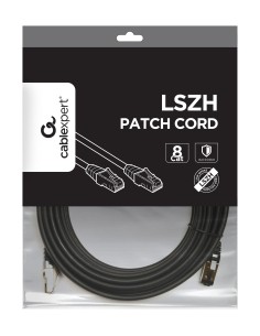 GEMBIRD CABLE RED S-FTP CAT 8 LSZH NEGRO 2 M