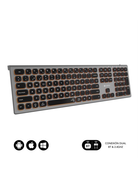 SUBBLIM Teclado Bluetooth 2.4G Master iluminado Ext G N