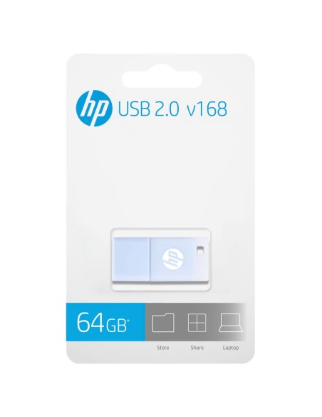 USB 2.0 HP 64GB x168 AZUL