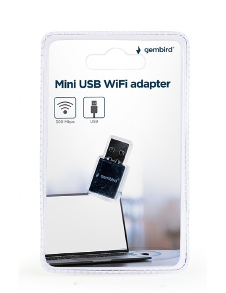 GEMBIRD MINI ADAPTADOR WIFI USB, 300 MBPS