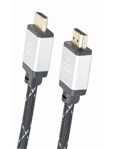 CABLE TRENZADO HDMI 2.0 4K 60HZ GEMBIRD SELECT PLUS SERIES CON ETHERNET 5M NEGRO