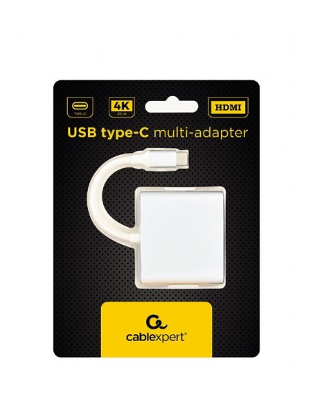 MULTIADAPTADOR GEMBIRD USB TIPO C, PLATEADO