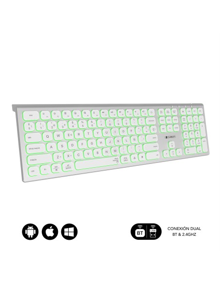 SUBBLIM Teclado Bluetooth 2.4G Master iluminado Ext P B