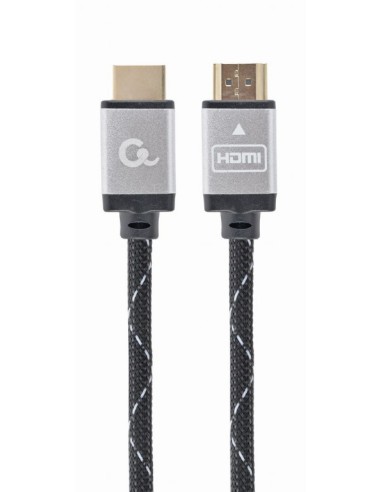 CABLE TRENZADO HDMI 2.0 4K 60HZ GEMBIRD SELECT PLUS SERIES CON ETHERNET 1M NEGRO