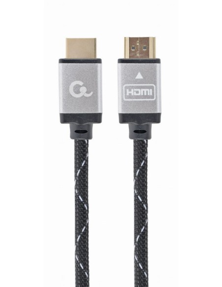 CABLE TRENZADO HDMI 2.0 4K 60HZ GEMBIRD SELECT PLUS SERIES CON ETHERNET 2M NEGRO