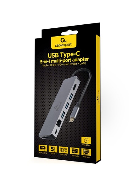 ADAPTADOR COMBINADO GEMBIRD USB TIPO C 5